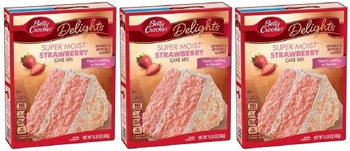 Betty Crocker Super Moist Strawberry Cake Mix 3 Pack | eBay