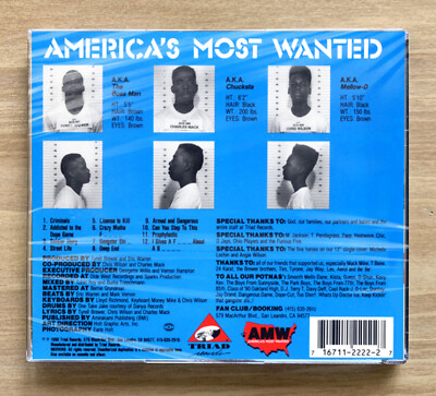 洋楽 AMERICA'S MOST WANTED/CRIMINALS LP America's Most Wanted – Criminals – CD (Album), 1990