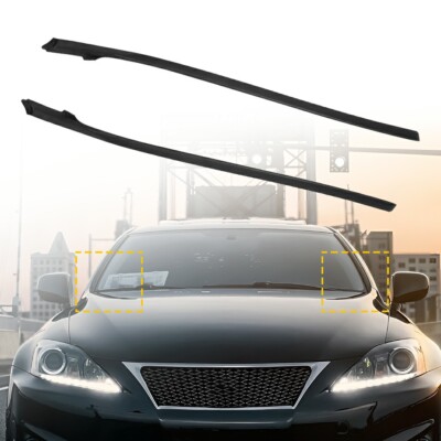FOR LEXUS IS250 IS350 IS-F 2006-2013 WINDSHIELD MOULDING KIT W/CLIPS LH RH SIDE