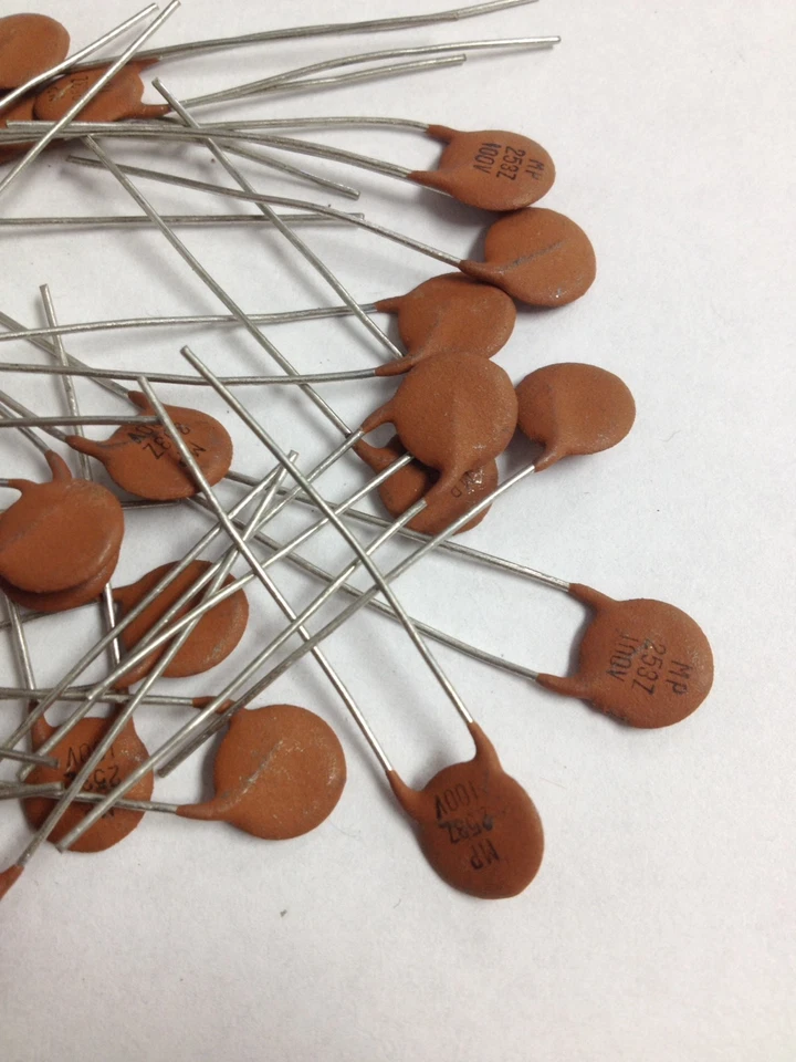 25 PCS MPI EF253Z .025uF 100V Ceramic Disc Capacitors Z5V MP 253Z 100V - Image 3 of 4