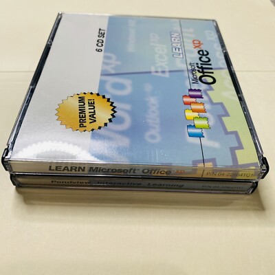 Microsoft Office Xp LEARN Interactive Turtorial 6 Cd Nice CLEAN