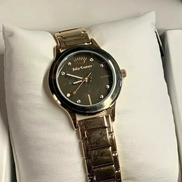 NWT Juicy Couture Rose Gold Tone Black Dial Women display picture 1