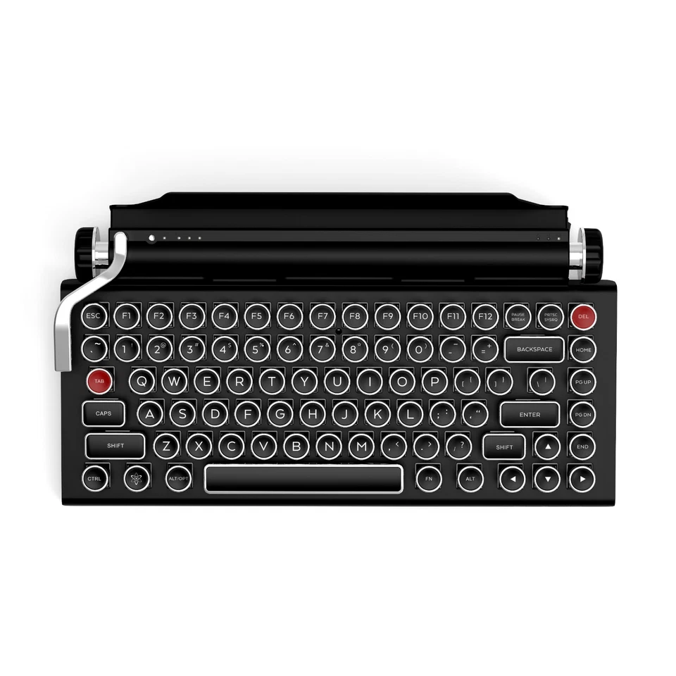 QWERKYWRITER Retro Typewriter Mechanical Keyboard by QWERKYTOYS Assembled in USA - Image 3 of 4
