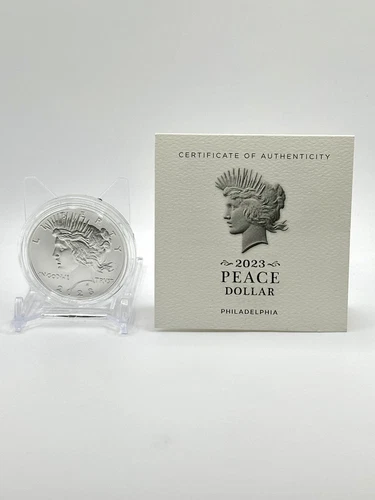 ✅ IN HAND 2023 Peace Silver Dollar Uncirculated Coin w/US Mint Box & COA 23XH