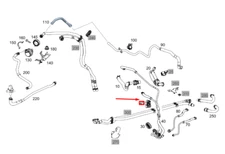 NEW MB GLE W167 CIRCULATION PUMP LINE FASTENER A0009950500 ORIGINAL