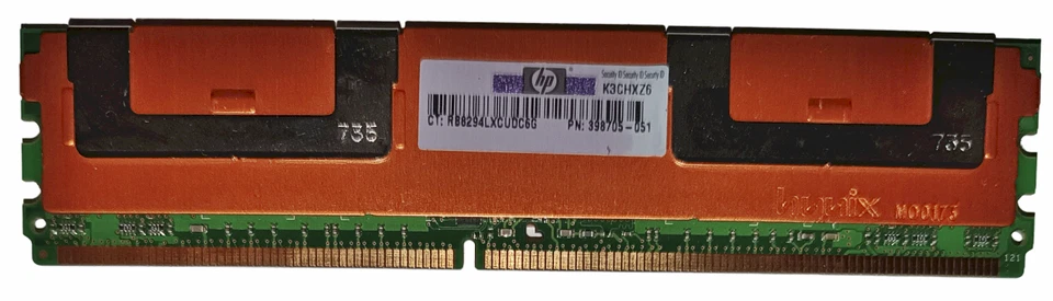 Hynix HYMP564F72BP8N2-Y5, 512 MB, DDR2, 667, ECC, PC2-5300F, 1Rx8 - Bild 2 von 2