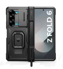 Dexnor Full Body Case for Samsung Galaxy Z Fold 6 with S Pen Holder & Kickstand
