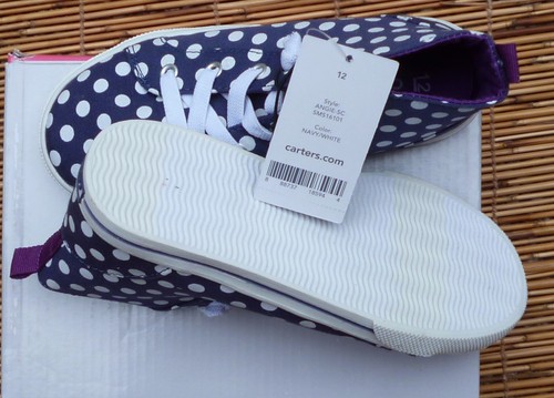CARTER'S "ANGIE - SC" TODDLER GIRL'S HIGH-TOP CANVAS ELASTIC LACE ATHLETIC SHOE - Picture 2 of 4