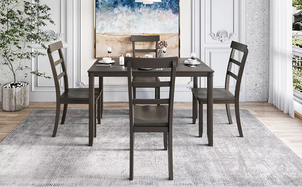 Ebay wooden 2024 table and chairs