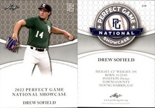 DREW SOFIELD 2022 LEAF PERFECT GAME 