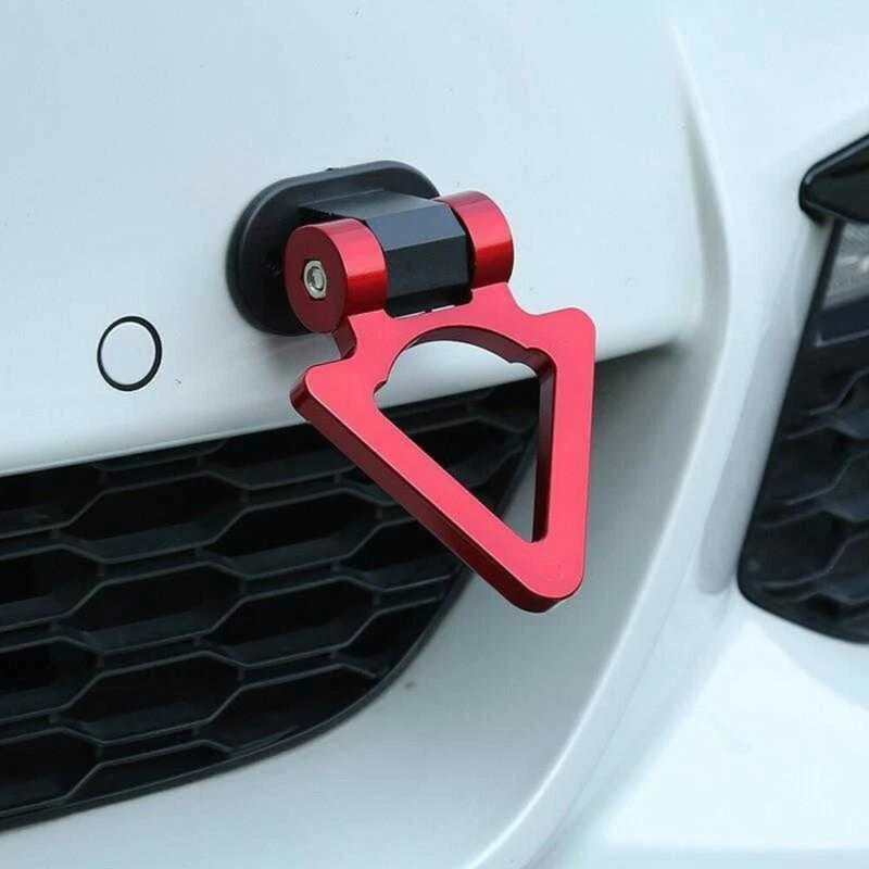 Accesorios Coche Triángulo Pista Carreras Estilo Gancho de Remolque Aspecto Decoración Universal Foto 2 de 4