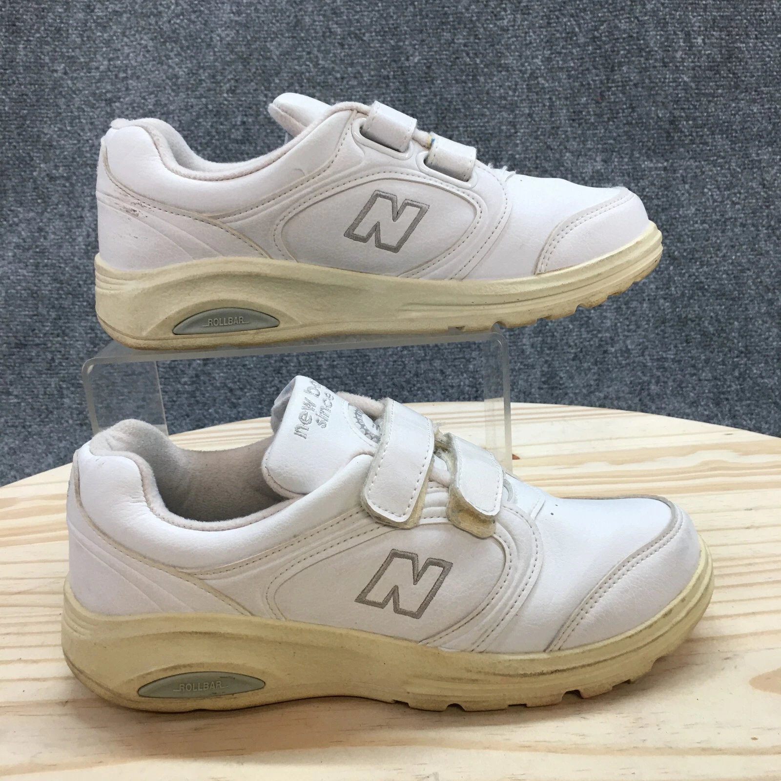 New Balance scarpe da donna 6 B 812 scarpe da ginnastica bianche con gancio e anello comfort basse WW812WW