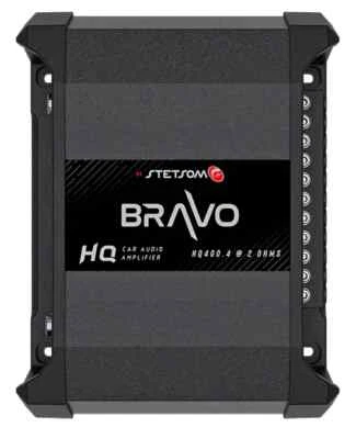 Stetsom Bravo HQ 400.4 2 Ohm Stable 4 Channel + SAME DAY SHIPPING FROM USA!
