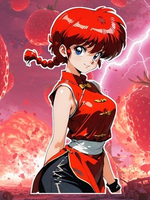 Anime Waifu Ranma 1/2 Ranma Saotome 6'' Vinyl Sticker