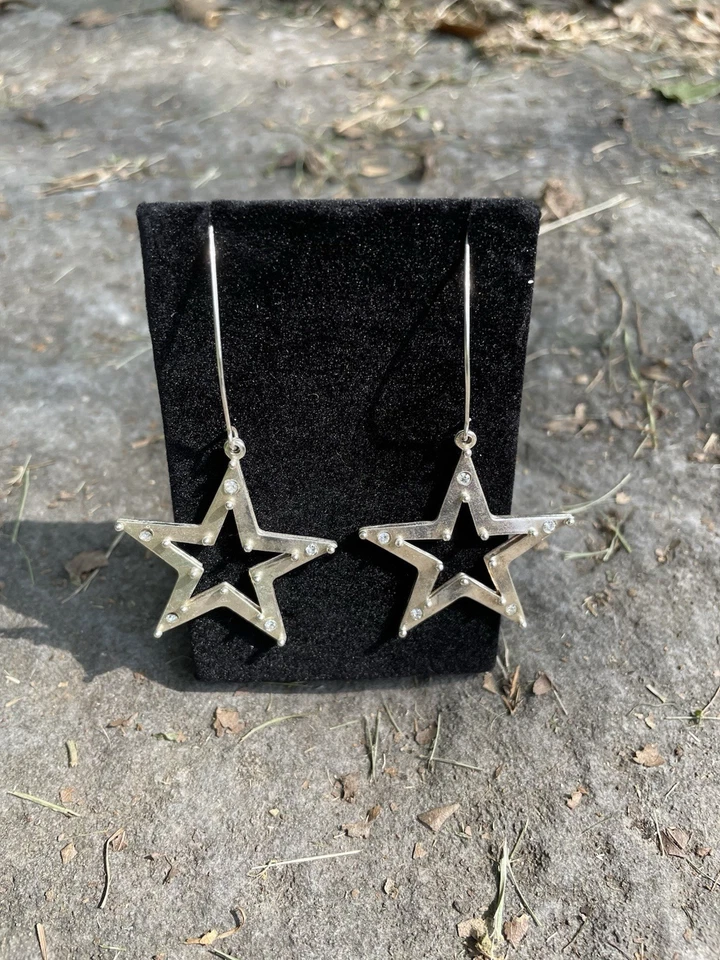 VSA | Virgins Saints & Angels — Double Star Statement Earrings - Image 2 of 4