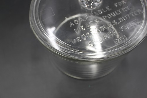 Antiguo frasco de refrigerador sanitario de 7 pulgadas de diámetro con tapa - Imagen 5 de 5