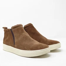 Sofft Women's Britton II Brown Suede Slip On Chelsea Wedge Ankle Sneakers 9M