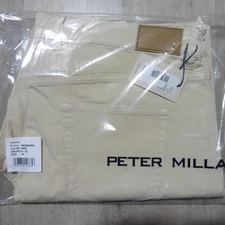 PETER MILLAR Mens 38 X 30 SIGNATURE SATEEN PANTS GOLF 5-POCKET SAND KHAKI BEIGE