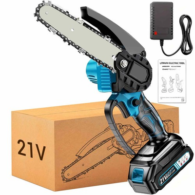 #ad #ad 6 inch Electric Mini Chainsaw Cordless Saw Handheld 1X 21V Battery 1X Chain $19.88