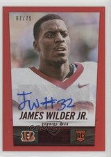 2014 Panini Hot Rookies Rookie Signatures Red 67/75 James Wilder Jr Auto 6oo