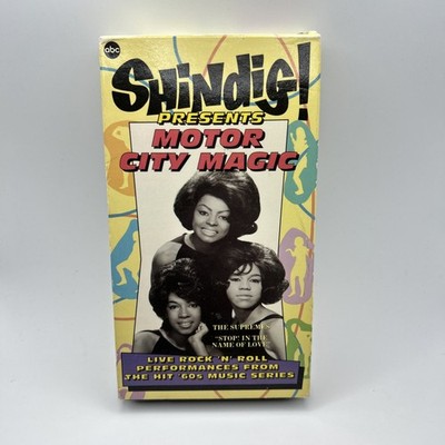 Shindig Presents Motor City Magic VHS Tested Marvin Gaye The Supremes RHINO Nice