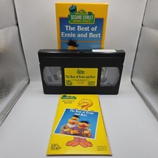 The Best Of Ernie And Bert VHS 1988 Sesame Street Home Video Activity Book RARE