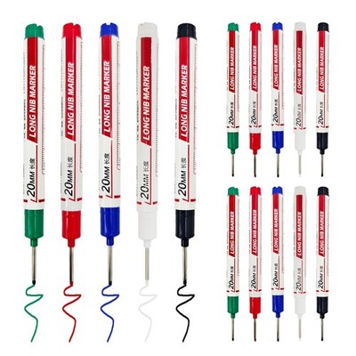 15 Pcs Long Head Deep Hole Marker,Long Nib Marker, Quick Dry Waterproof Color...