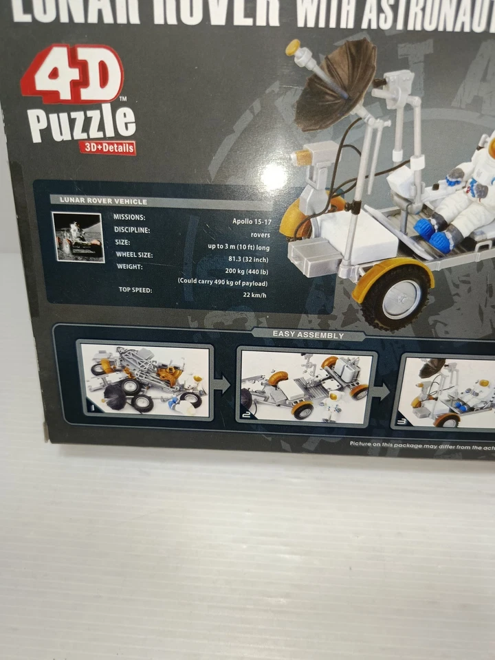 Lunar Rover With Astronaut Puzzle 4D Master 1:35 LEGGI DESCRIZIONE - Immagine 4 di 4
