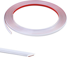 5M White Flexible Moulding Trim,Self-Adhesive Decorative Edging Strip for Tile,W