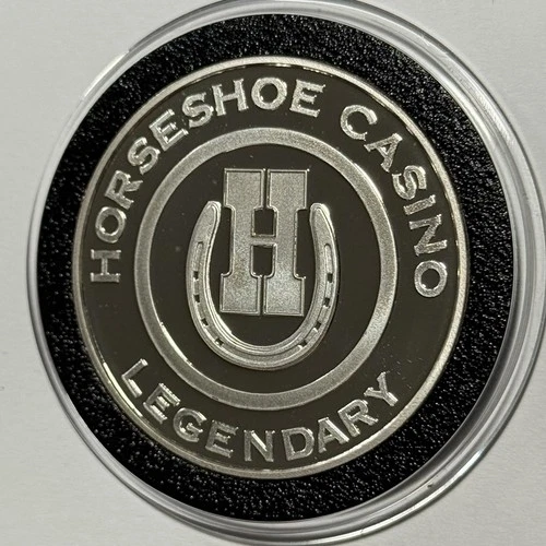 Jack Binion Gaming Hall Of Fame RARE Proof Coin 1 Troy Oz .999 Fine Silver Round