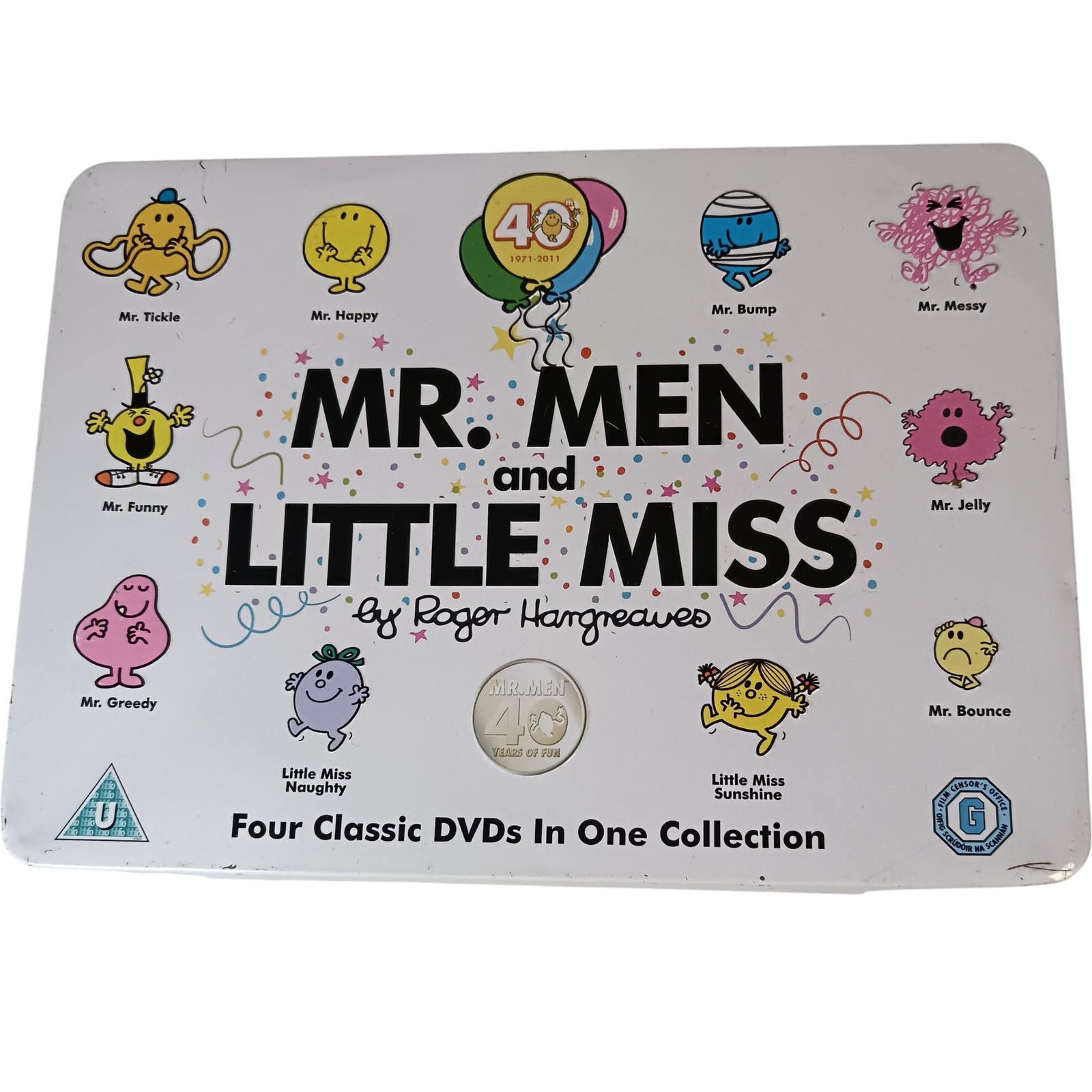 Mr Men And Little Miss 40th Anniversary DVD Box Set of 4 Region 2 Preloved