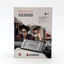 Kingston Portable SSD XS2000 2TB Storage W/ Removable Rubber Sleeve | USB-C 3.2