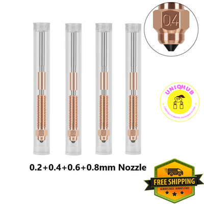 0,2 - 0,8 mm Düse Schnellwechseldüse für Creality K1C K1 Max 3D Drucker SCHWARZ - UK