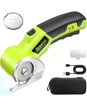 Cordless Electric Scissors: 4V Rechargeable Rotary Cardboard Cutter