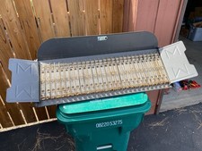 Vintage Master Products catalog rack 28-slot w/ ring holders  side wings 2
