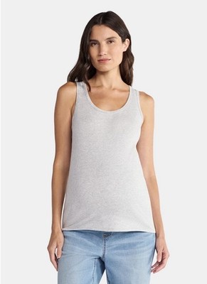 Time and Tru Women's Maternity Non Shirred Tank Top, Sizes S (4-6)
