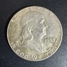 1963 Franklin Half Dollar 90% Silver Circulated US Coin