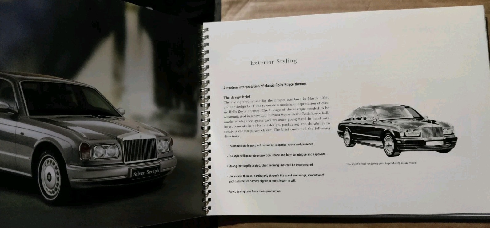 Rolls Royce Silver Seraph Insight Dealer Brochure RARE image 2