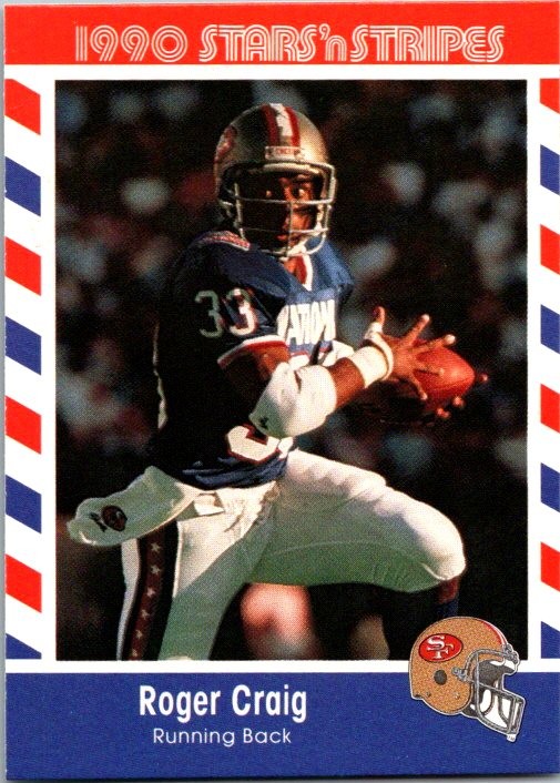 1990 Asher Candy Stars 'n Stripes #51 Roger Craig