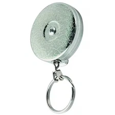Key Reel, Chrome, Stainless Steel Chain, Chrome Texture, 0005-011