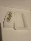 Vintage Pyrex Crazy Daisy Spring Blossom Butter Dish Base & Lid
