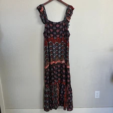 Greater Good Dress 2X Plus Maxi Wanderlust Long Line Tribal Bohemian Sleeveless