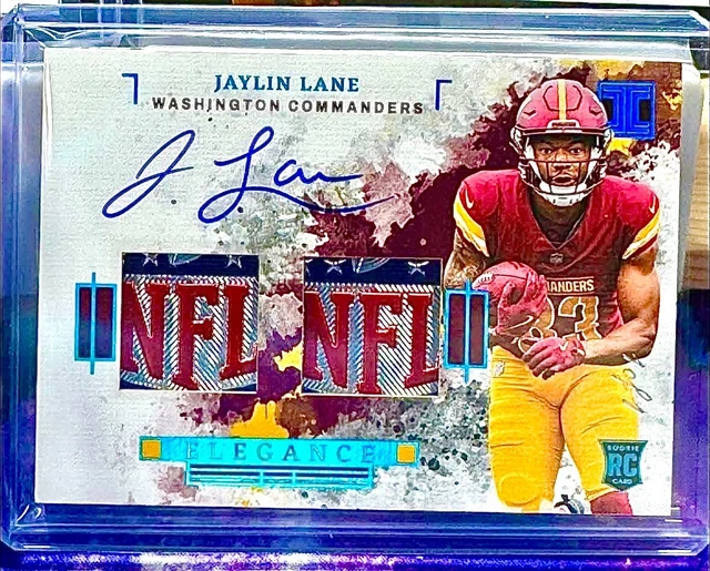 2025 Panini Impeccable - Jaylin Lane - 1/1, Dual Shield, On Card Auto, RC