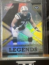 🔥2022 PRESTIGE LIVING LEGENDS #d 99 NICK MANGOLD JETS SP XTRA POINTS JETS🔥