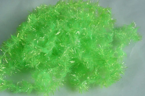 PECHETRUITE 2m Chenille Fritz VERT FLUO 15mm montage truite mosca fly tying green