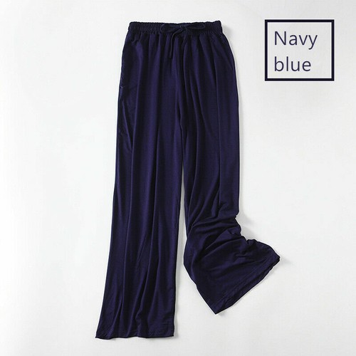 Womens Wide Leg Palazzo Pants Modal Trousers Pajamas Drawstring Loose Yoga Soft - Picture 13 of 20