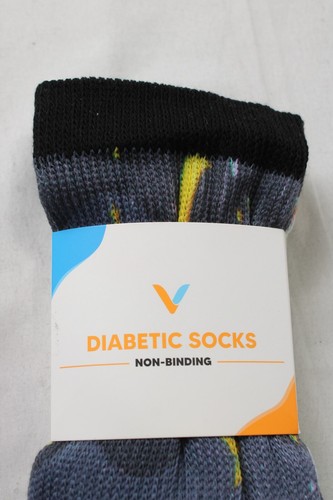 Viasox Unisex Diabetic Non-Binding Socks Assorted Colors/Sizes/Styles/Thickness - Picture 122 of 135
