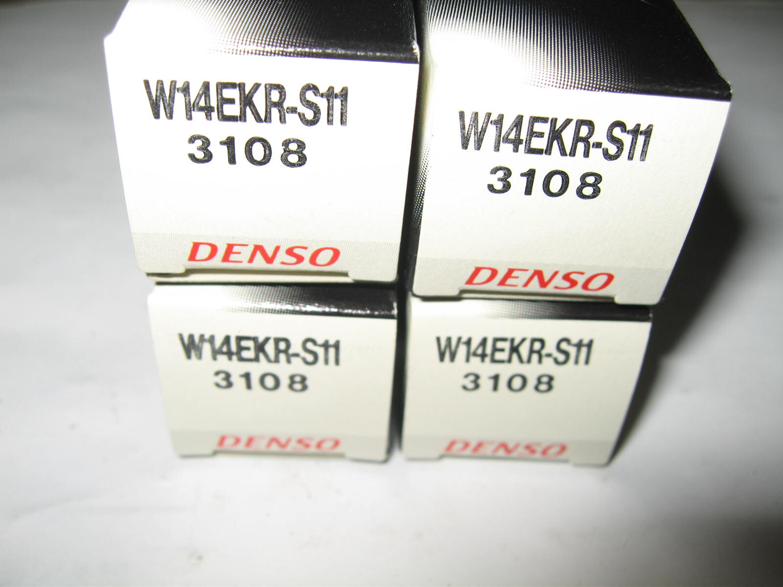 Denso 3108 W14EKR-S11 Nickel Spark Plug, New Old Stock, Pack of 4