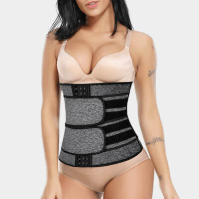 Double Pull Belt Lumbar Back Support Lower Waist Trainer Neoprene - Pain Relief