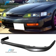 For 94-95 Honda Accord PP JDM T-R Style Front Bumper Lip Spoiler Black